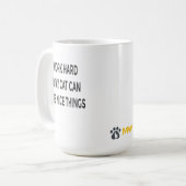 猫ママのためのマグカップ Funny Cat Mom Mug – 私は猫が幸せに暮らせるように頑張っ コーヒーマグカップ (正面左)