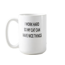 猫ママのためのマグカップ Funny Cat Mom Mug – 私は猫が幸せに暮らせるように頑張っ