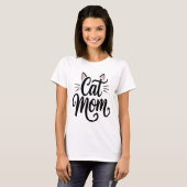 猫ママのひげと耳 Tシャツ (正面フル)