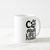 猫ママの命は狙い コーヒーマグカップ (正面右)