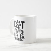 猫ママの命は狙い コーヒーマグカップ (正面左)