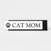 猫ママの足跡 デスクネームプレート (正面)