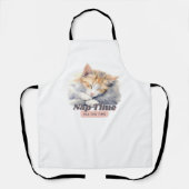 猫ママへのコミカルな子猫のプレゼント エプロン (正面)