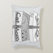 猫ママへの贈り物 アクセントクッション (裏面(縦))