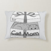 猫ママへの贈り物 アクセントクッション (裏面)