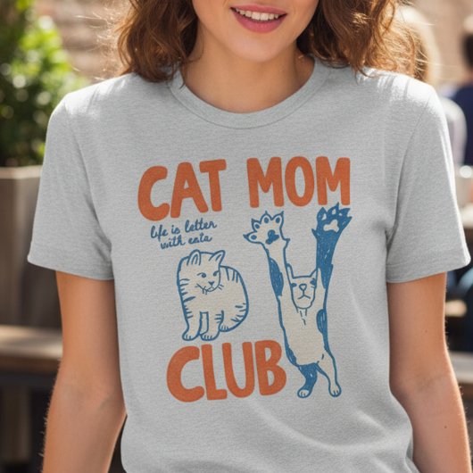 猫ママクラブ 猫と一緒が最高 スウェットシャツ