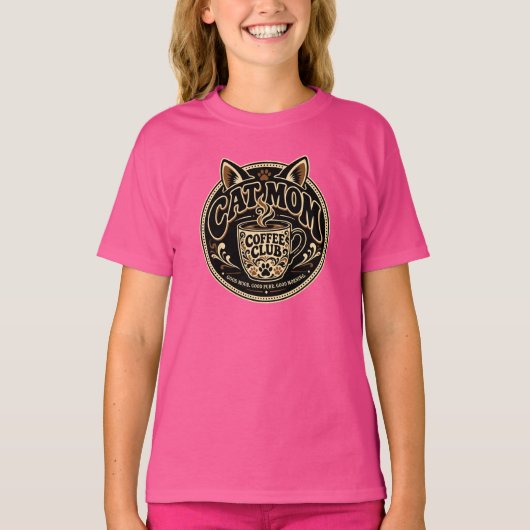 猫ママコーヒークラブ Tシャツ (正面)