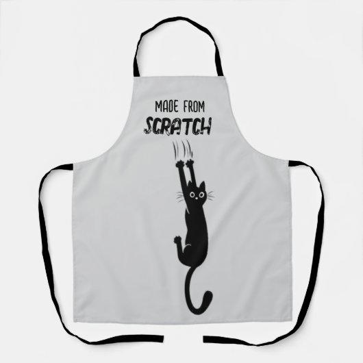 猫マママエプロンかわいい猫エプロンおもしろエプロン エプロン (正面)