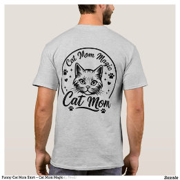 猫マママジックTシャツ - 面白い猫好きギフト Tシャツ