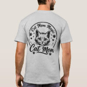 猫マママジックTシャツ - 面白い猫好きギフト Tシャツ (裏面)