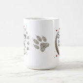 猫ママモーフィングマグカップ – 月明かり、前足、恋 モーフィングマグカップ (中央)