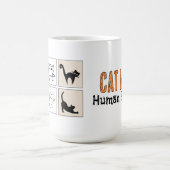 猫ママ人間二番目面白いコーヒーマグ コーヒーマグカップ (中央)