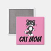 猫ママ冷蔵庫用マグネット マグネット (正面/裏面)