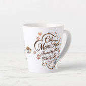 猫ママ小さなラテマグ – Purfect Sips with Love カフェラテマグ (右アングル)