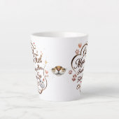 猫ママ小さなラテマグ – Purfect Sips with Love カフェラテマグ (正面)