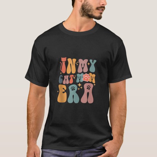 猫ママ時代のかわいい女の子タンの猫ママ Tシャツ (正面)
