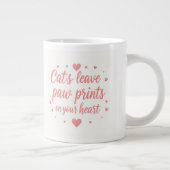 猫ママ母の日版画 ジャンボコーヒーマグカップ (右)