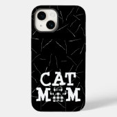 猫ママ猫の髪の毛の絵柄 Case-Mate iPhoneケース (裏面)