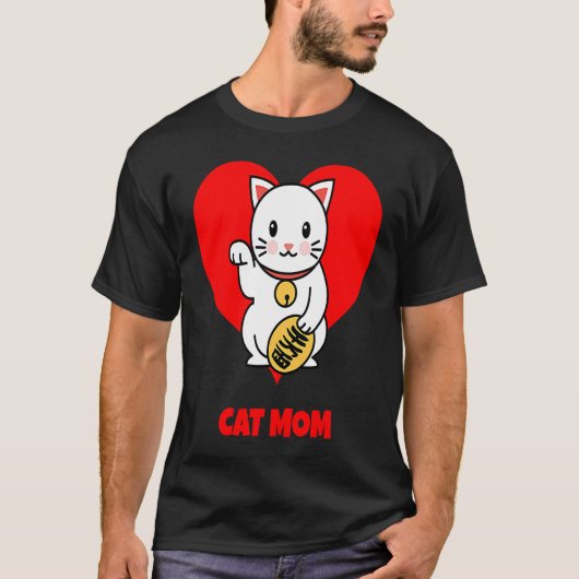 猫ママ製品 楽しい Tシャツ (正面)