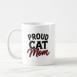 猫ママ誇りを持つ ねこ好きステートメント コーヒーマグカップ