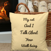 猫ママ贈り物ペットの友達がBFFかわいいテンプレート クッション