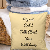 猫ママ贈り物ペットの友達がBFFかわいいテンプレート クッション