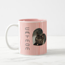 猫ママ2枚フォトマグカップ ツートーンマグカップ