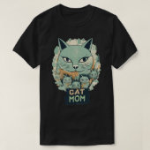 猫ママ2 Tシャツ (デザイン正面)