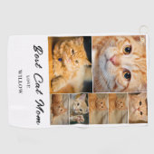 猫ママ7フォトコラージゴルフタオル ゴルフタオル (横)
