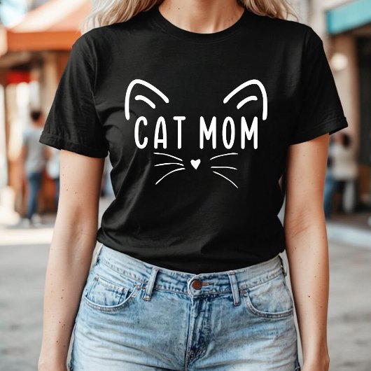 猫ママ | かわいいおもしろい猫好きママ Tシャツ