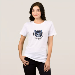 猫ママ グラフィックTシャツ 女性用 トライブレンドＴシャツ