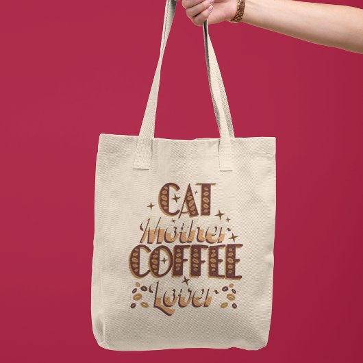 猫ママ コーヒー好き トートバッグ