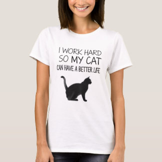 猫ママ/パパのためのTシャツ - 猫のための幸せな人生 Tシャツ