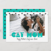 猫ママ | ポープリント | カスタム母の日 シーズンカード (正面/裏面)