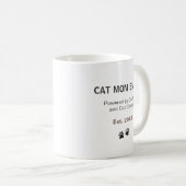 猫ママ 名前入り マグ カスタム ネーム コーヒー (正面右)