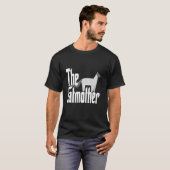猫ママ 幾何学 猫母 ネコのお母さん Tシャツ (正面フル)