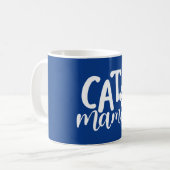 猫ママ | 猫好きデザイン コーヒーマグカップ (正面左)