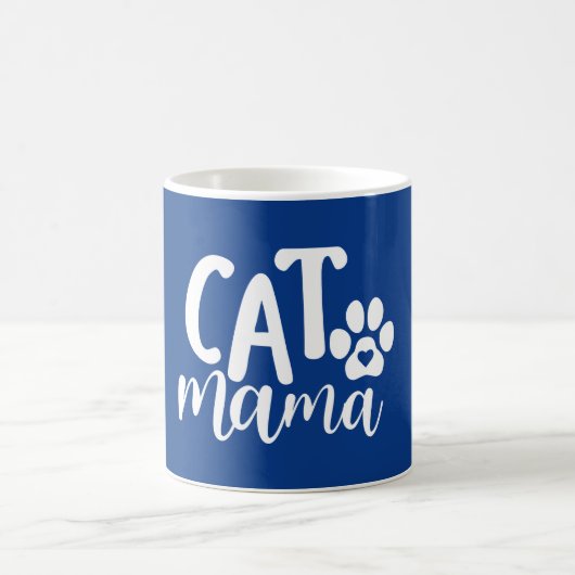 猫ママ | 猫好きデザイン コーヒーマグカップ (中央)