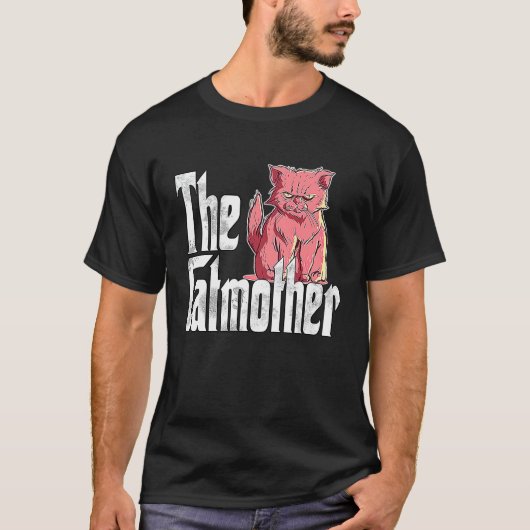 猫ママ 猫母 邪悪な猫の母親 キティママ Tシャツ (正面)