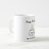 猫ママ 誕生日 マグカップ (正面左)