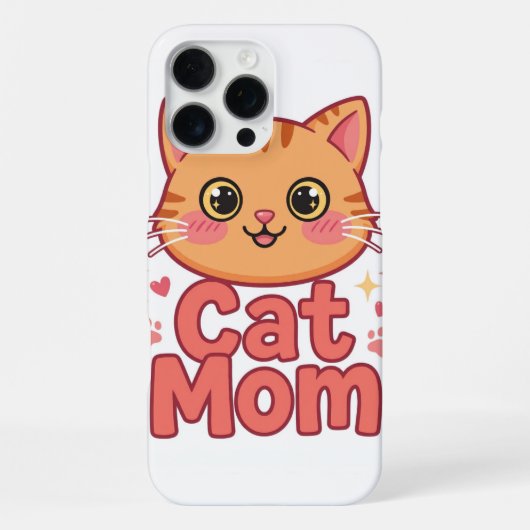 猫ママ iPhone 16 Pro Max カーゼ iPhoneケース (裏面)