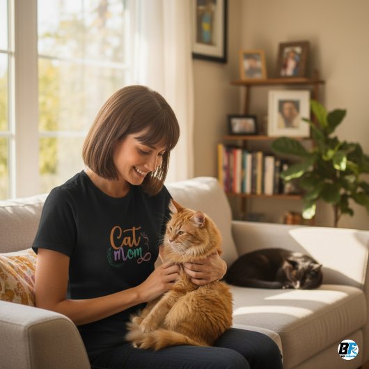 猫ママ Tシャツ