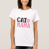 猫ママ Tシャツ (正面)