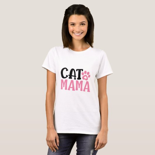 猫ママ Tシャツ (正面フル)