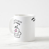 猫ママmeow mug コーヒーマグカップ (正面左)