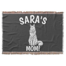 猫ママTシャツ、名入れ、メインクーン、帽子
