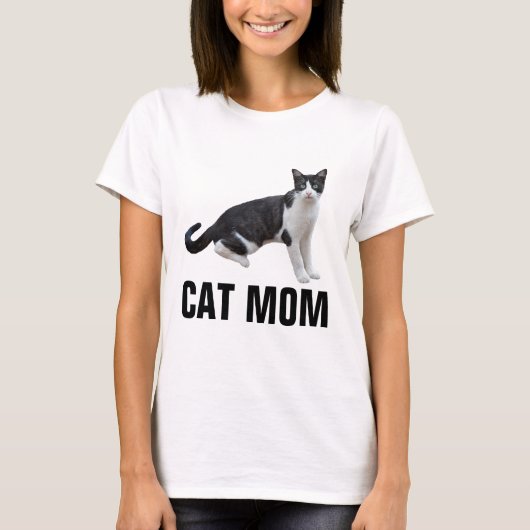 猫ママTUXEDO CAT Tシャツ (正面)