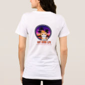 猫マムライフが楽しい トライブレンドTシャツ (裏面)
