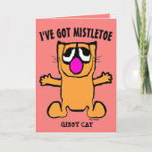 猫マンガのおもしろいクリスマスグリーティングカード シーズンカード (正面)