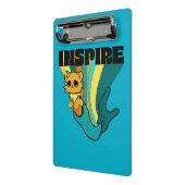 猫マーメイドASLスパイラインスパイアル写真ノート ミニクリップボード (アングル2)